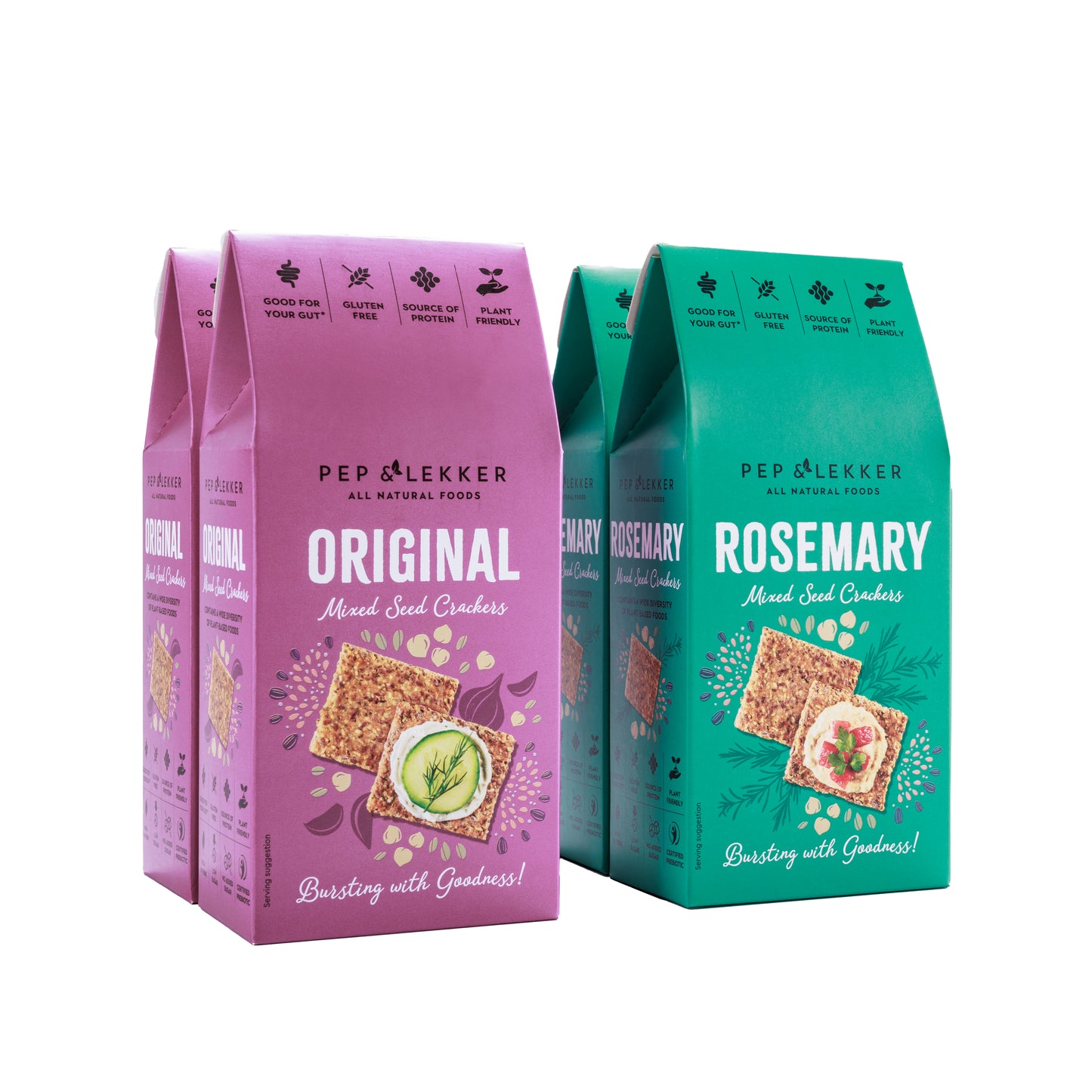 Rosemary & Original Mixed Seed Cracker Bundle (pack of 4) (4 x 110g)