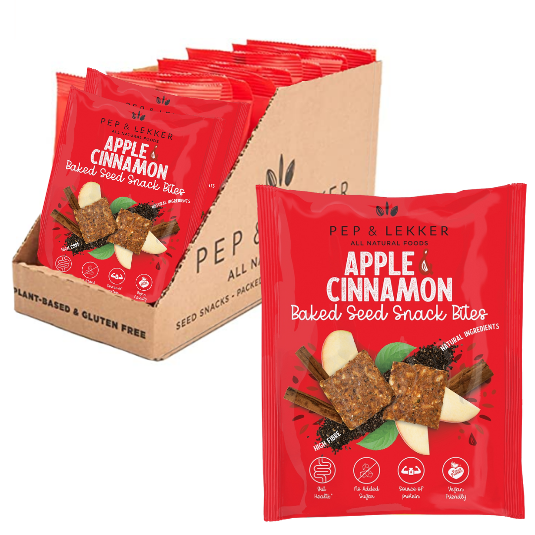 Apple & Cinnamon Prebiotic Baked Seed Snack Bites