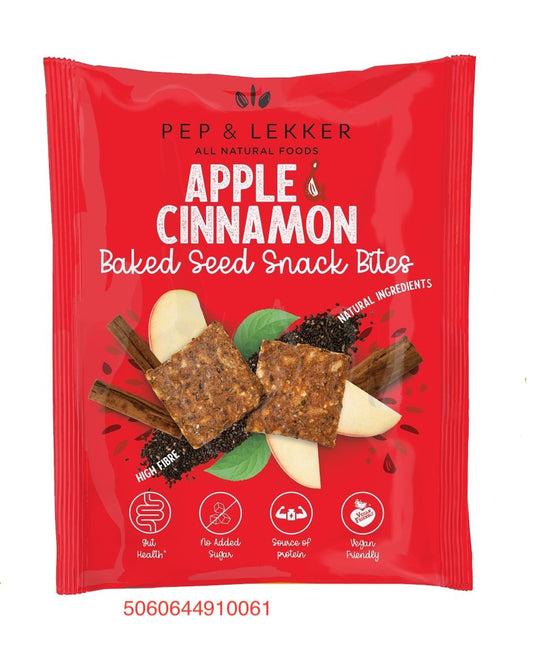 Apple & Cinnamon Prebiotic Baked Seed Snack Bites