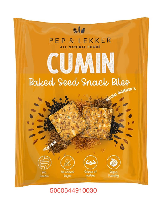 Cumin Prebiotic Baked Seed Snack Bites